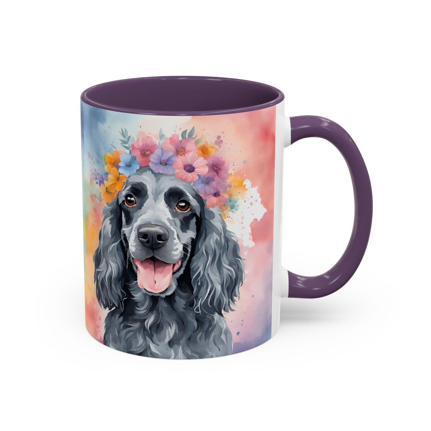 Blue Roan Cocker Spaniel 01 Accent Coffee Mug - Dog Lover Gift