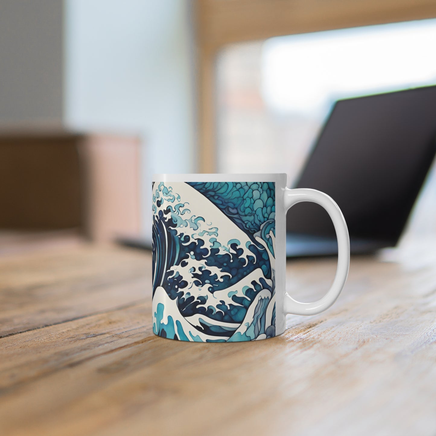 Japanese Waves 01 Mug - Nature's Beauty Collection