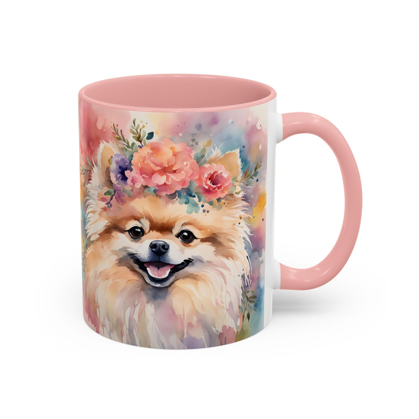 Pomeranian 02 Accent Coffee Mug - Dog Lover Gift