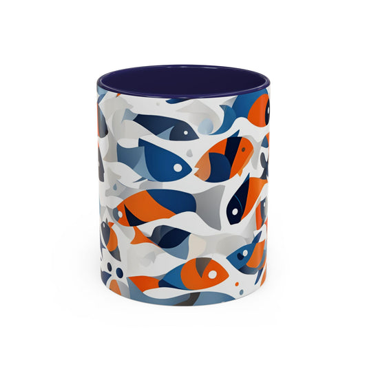 Orange Fish 04 Accent Coffee Mug (11oz)