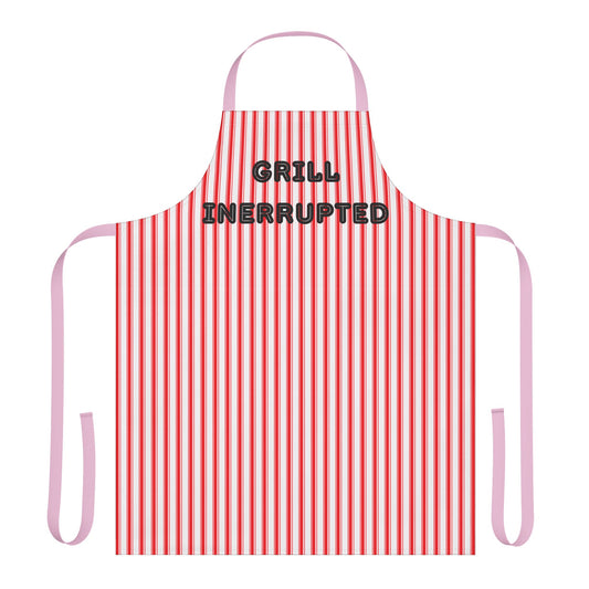 Grill Interrupted Apron, Cooking Pun