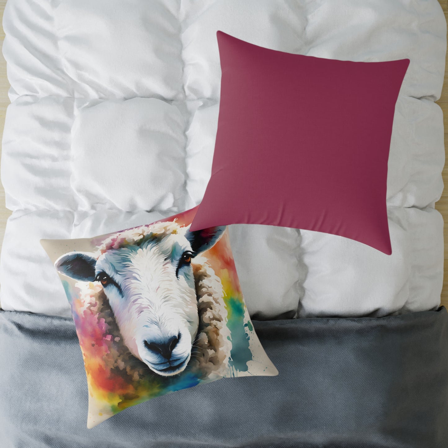 Sheep 02 Poly Pillow - Natures Beauty Design