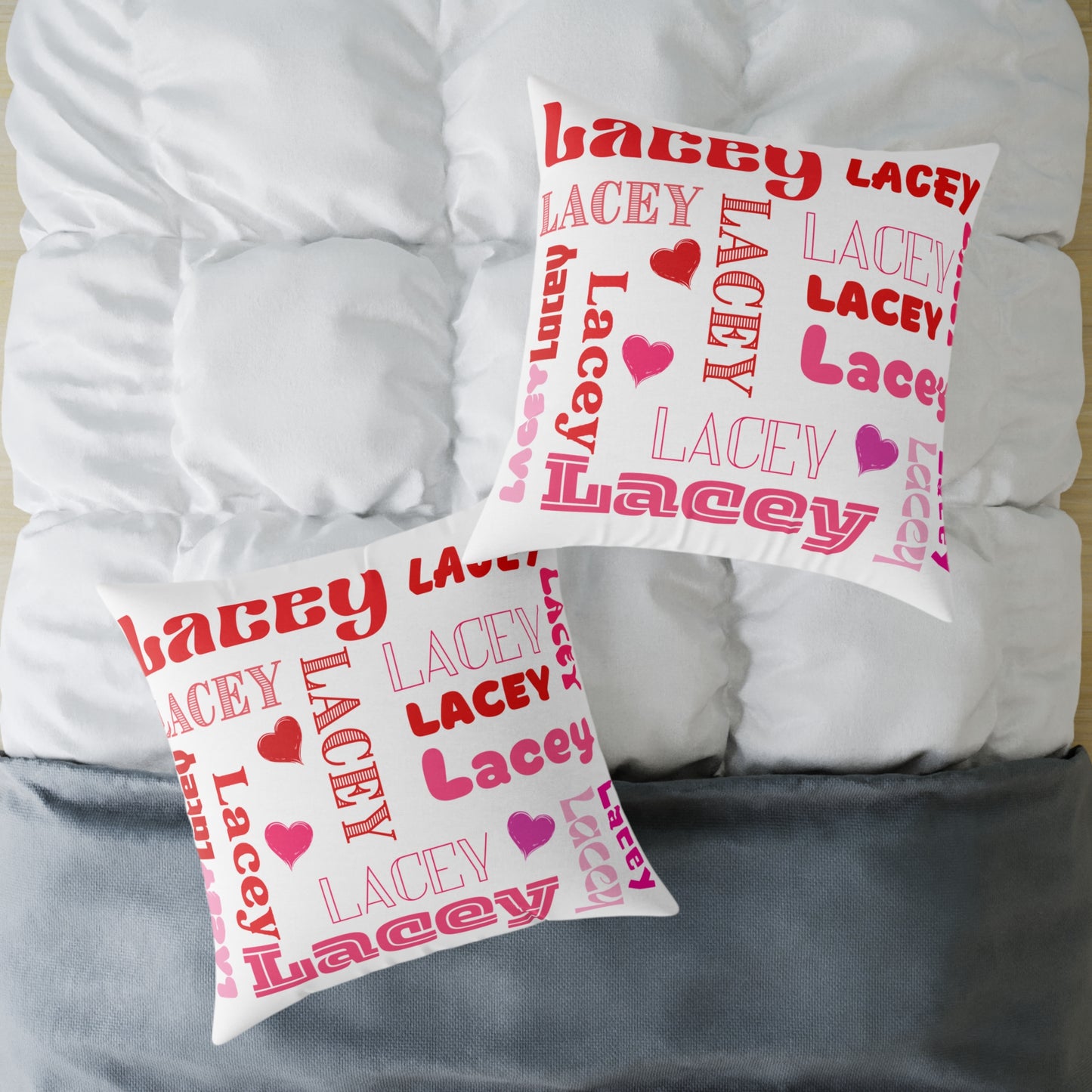 (Personizable) Name Of Your Loved One 01 Poly Pillow