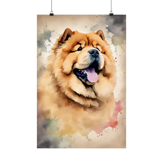 Dogs Chow Chow 03 Matte Vertical Poster