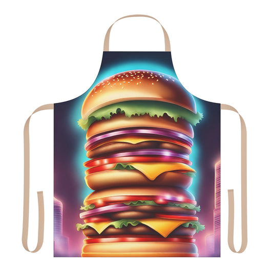 Giant Burger 1 Apron, 5 Color Straps (AOP)