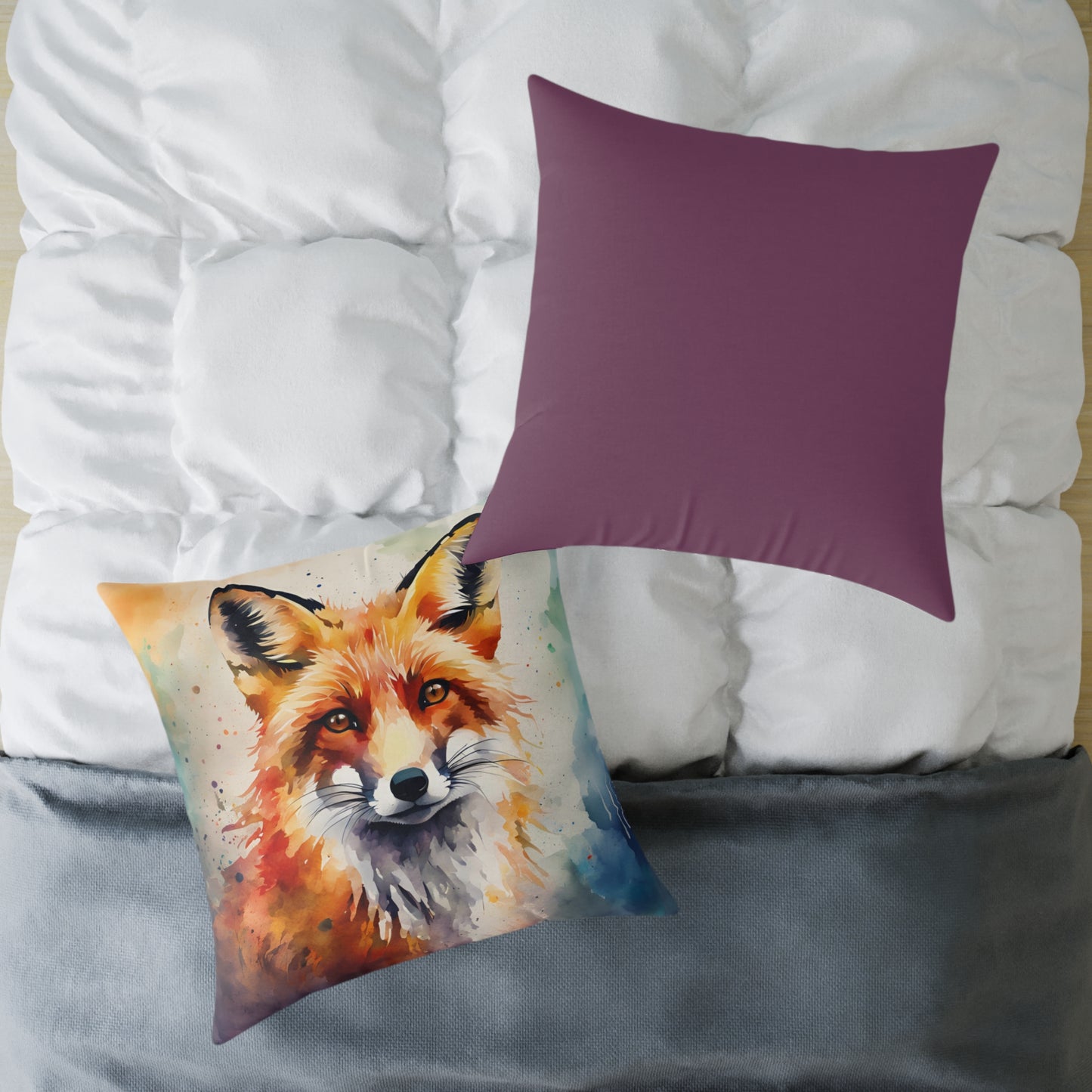 Fox 01 Poly Pillow - Natures Beauty Design