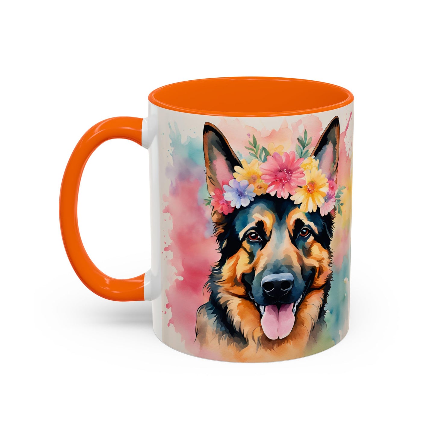 German Shepherd 02 Accent Coffee Mug - Dog Lover Gift