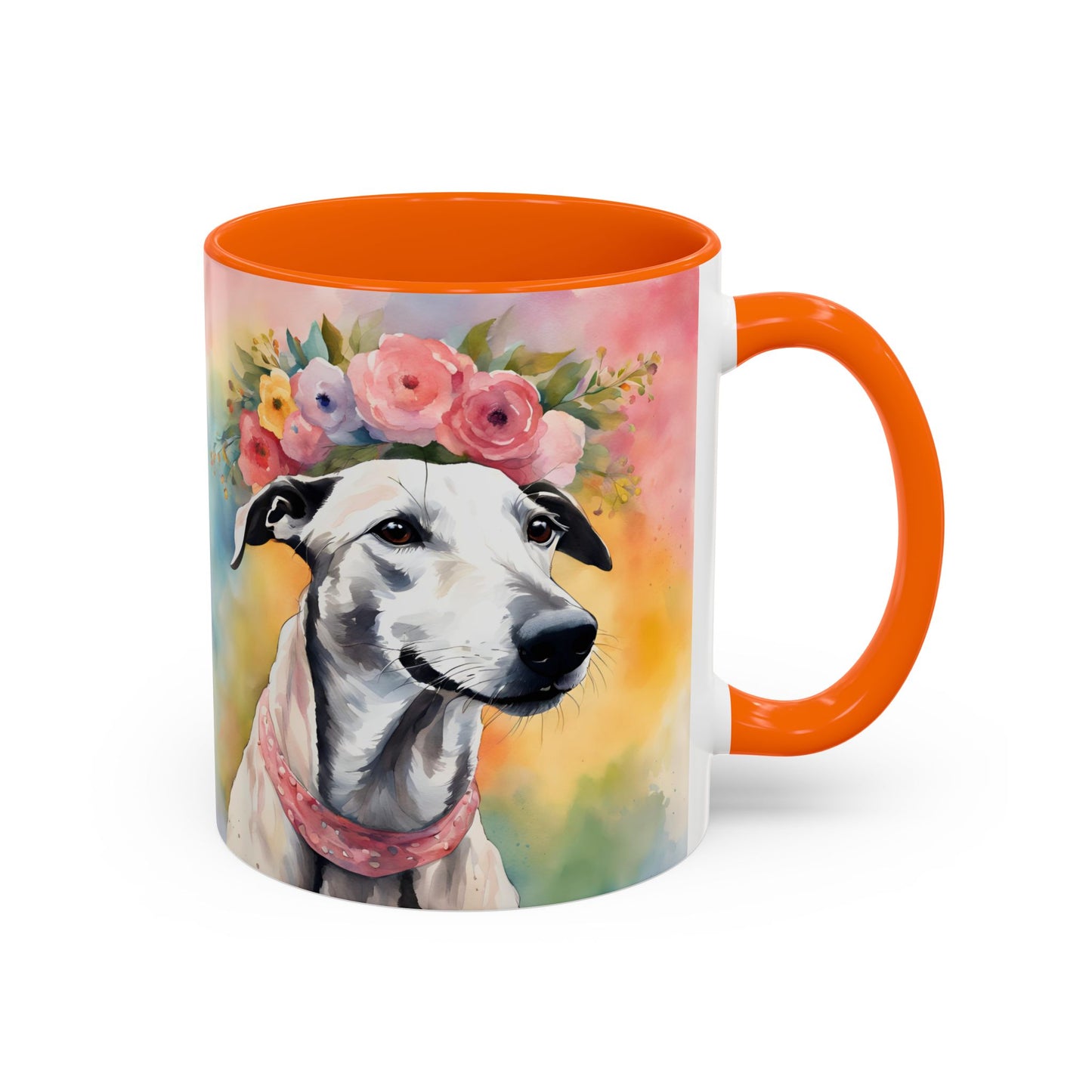 Greyhound 02 Accent Coffee Mug - Dog Lover Gift