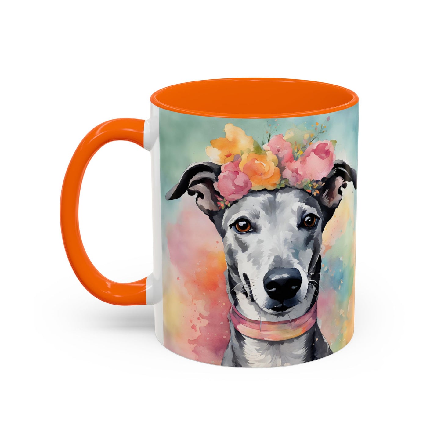 Greyhound 03 Accent Coffee Mug - Dog Lover Gift