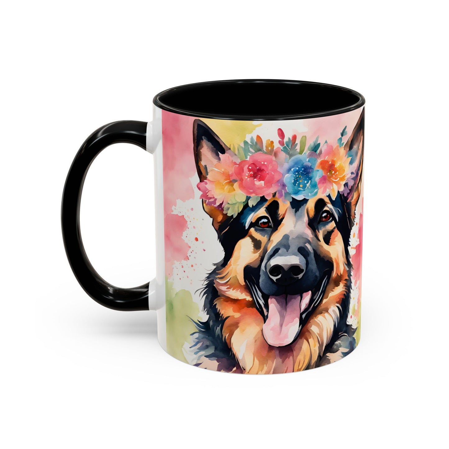 German Shepherd 03 Accent Coffee Mug - Dog Lover Gift