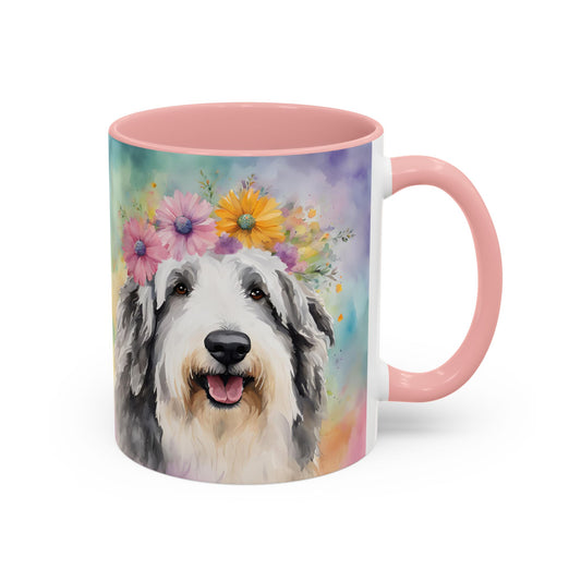 Bearded Collie 03 Accent Coffee Mug - Dog Lover Gift