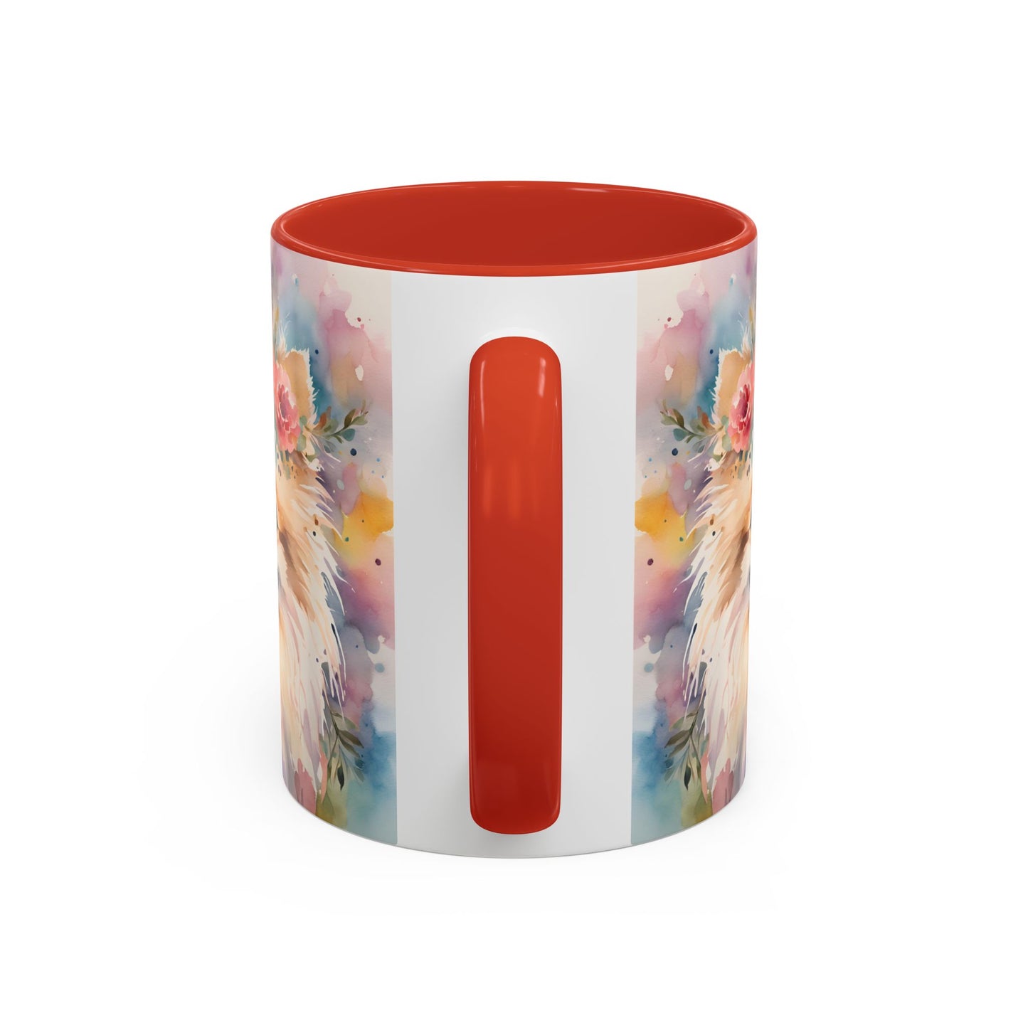 Pomeranian 02 Accent Coffee Mug - Dog Lover Gift
