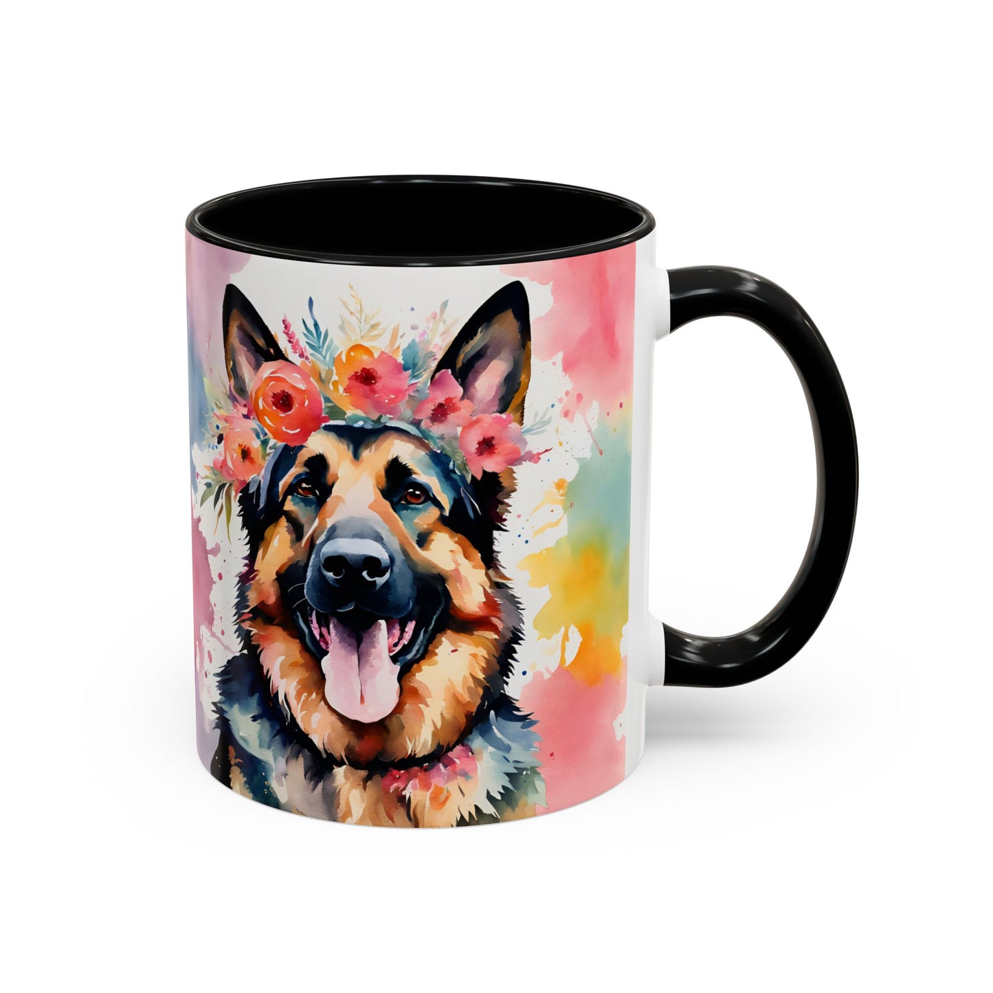German Shepherd 04 Accent Coffee Mug - Dog Lover Gift