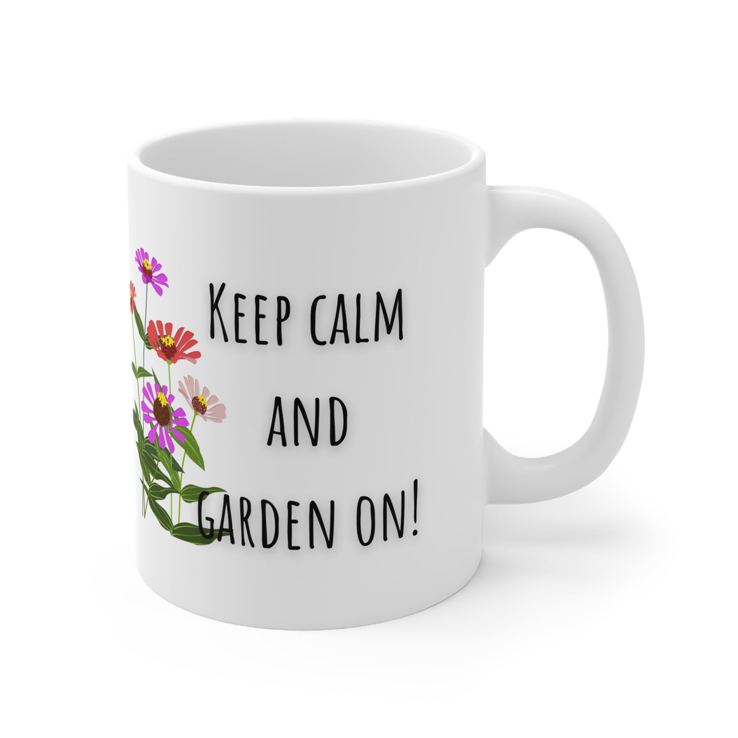 Keep Calm And Garden On Ceramic Mug 11oz
