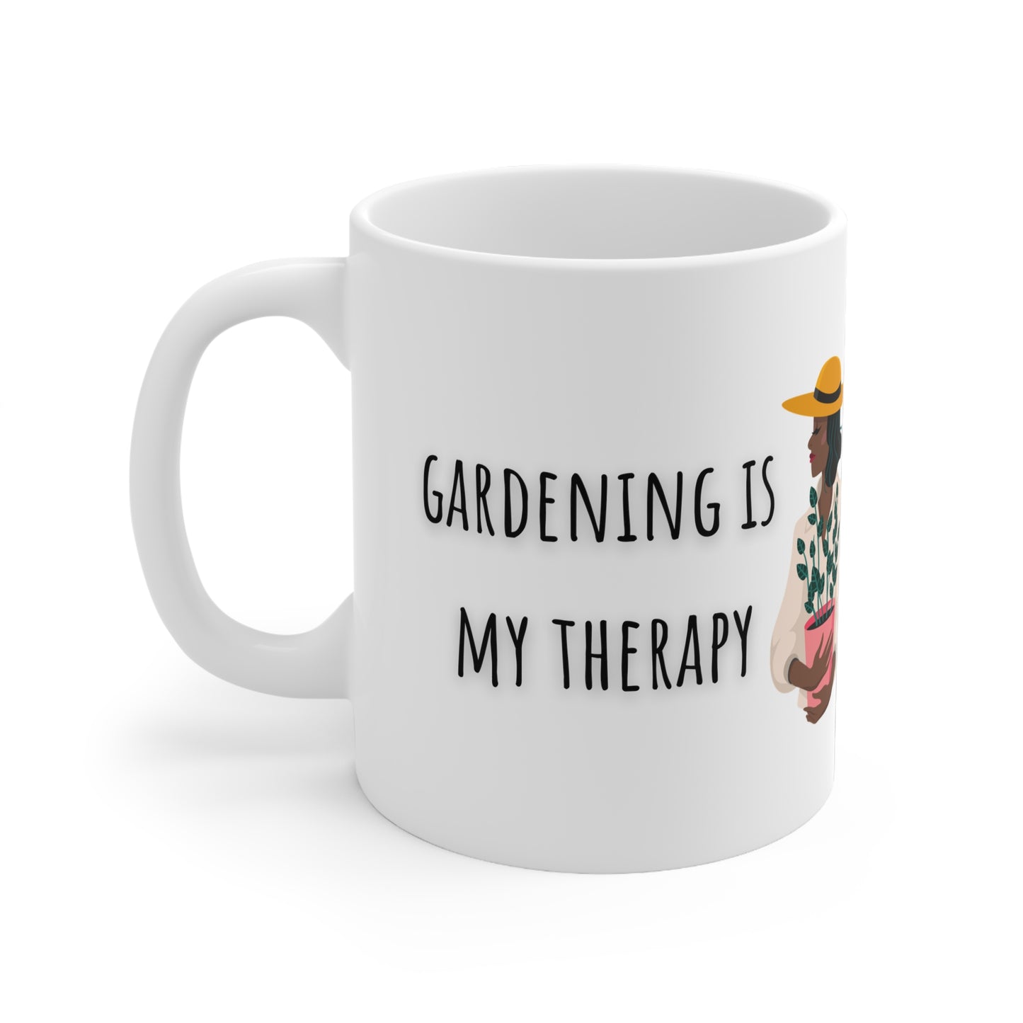 Gardening Is My Therapy Ceramic Mug 11oz