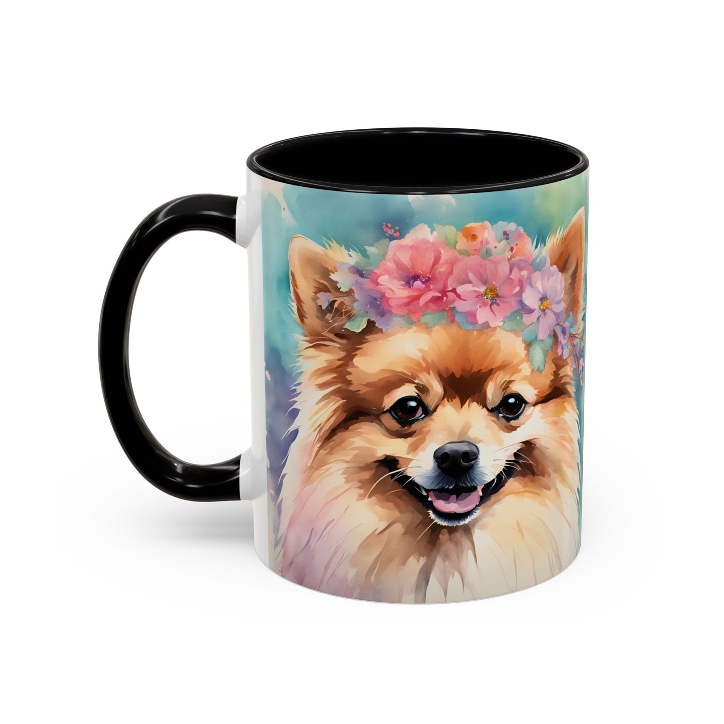 Pomeranian 03 Accent Coffee Mug - Dog Lover Gift