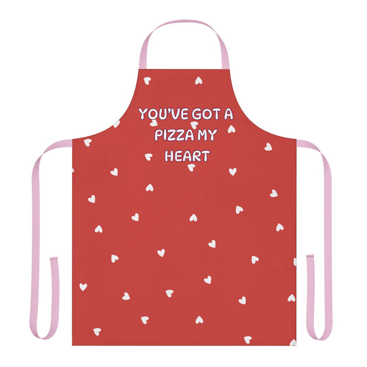 You’ve Got A Pizza Of My Heart Valentines Apron, 5-Color Straps