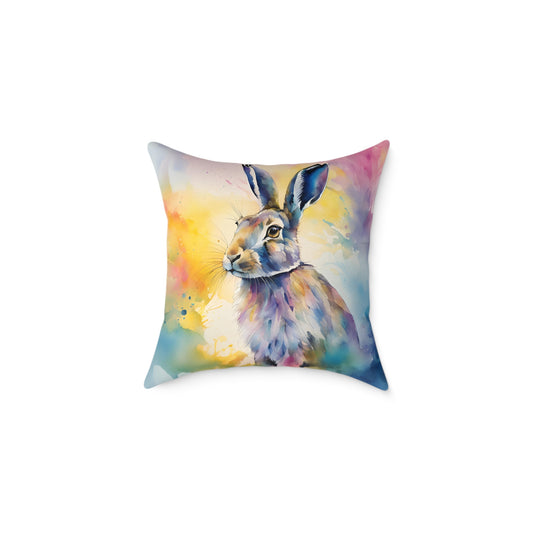 Hare 03 Poly Pillow - Natures Beauty Design