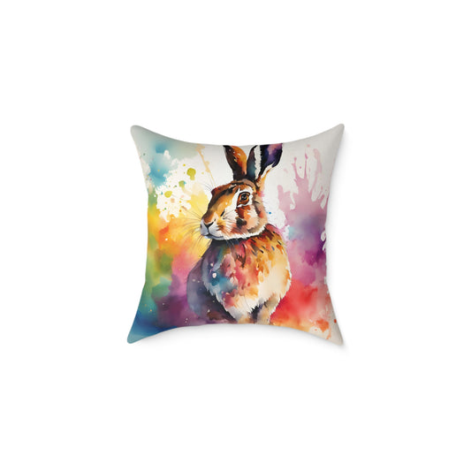 Hare 04 Poly Pillow - Natures Beauty Design