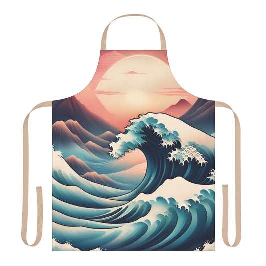 Waves 2 Apron, 5 Color Straps (AOP)