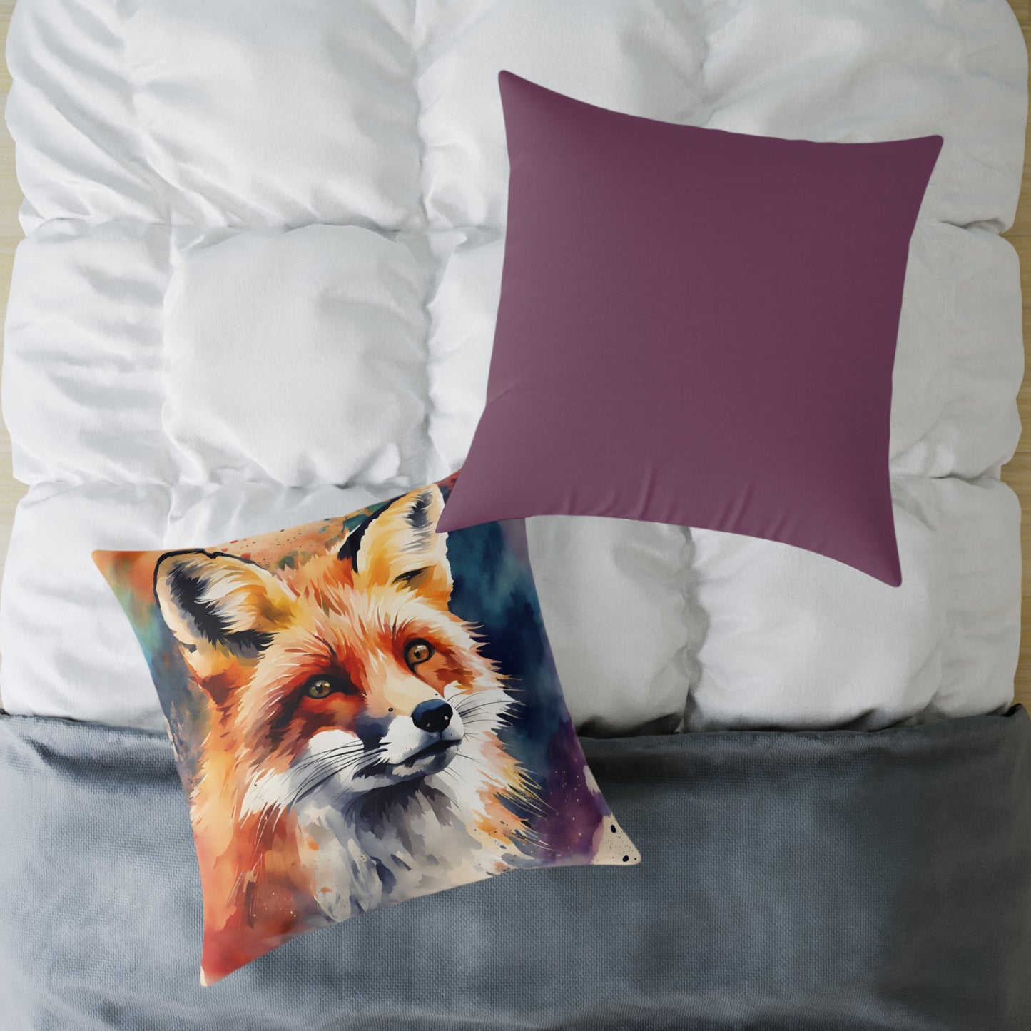 Fox 03 Poly Pillow - Natures Beauty Design