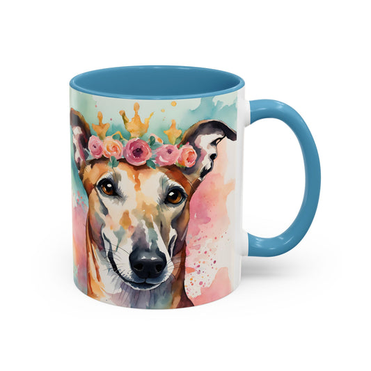 Greyhound 04 Accent Coffee Mug - Dog Lover Gift