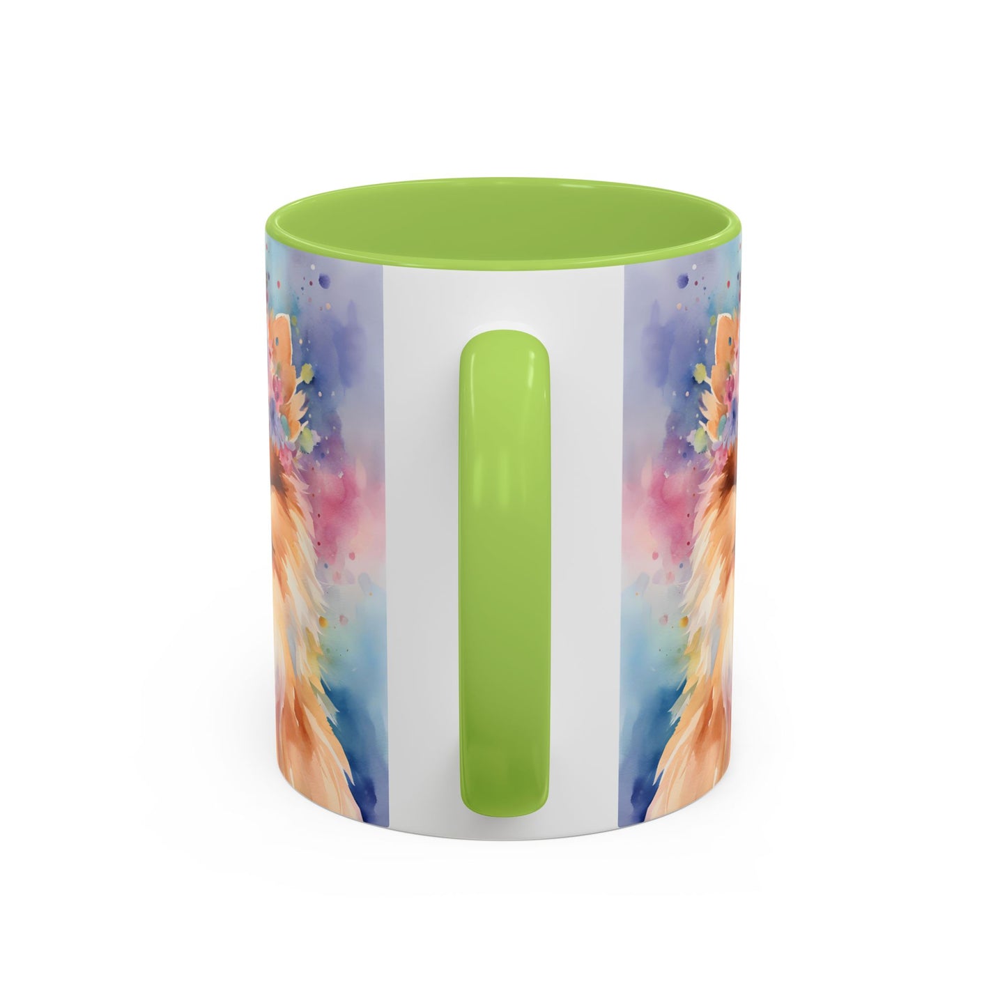 Pomeranian 04 Accent Coffee Mug - Dog Lover Gift