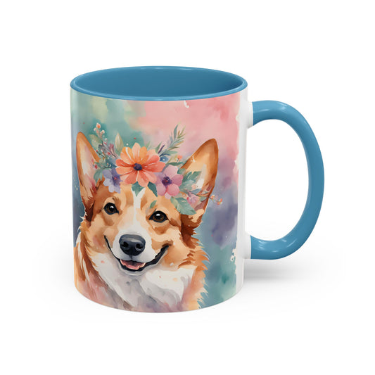 Corgi 03 Accent Coffee Mug - Dog Lover Gift