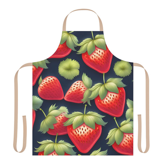 Strawberry 3 Apron, 5 Color Straps (AOP)