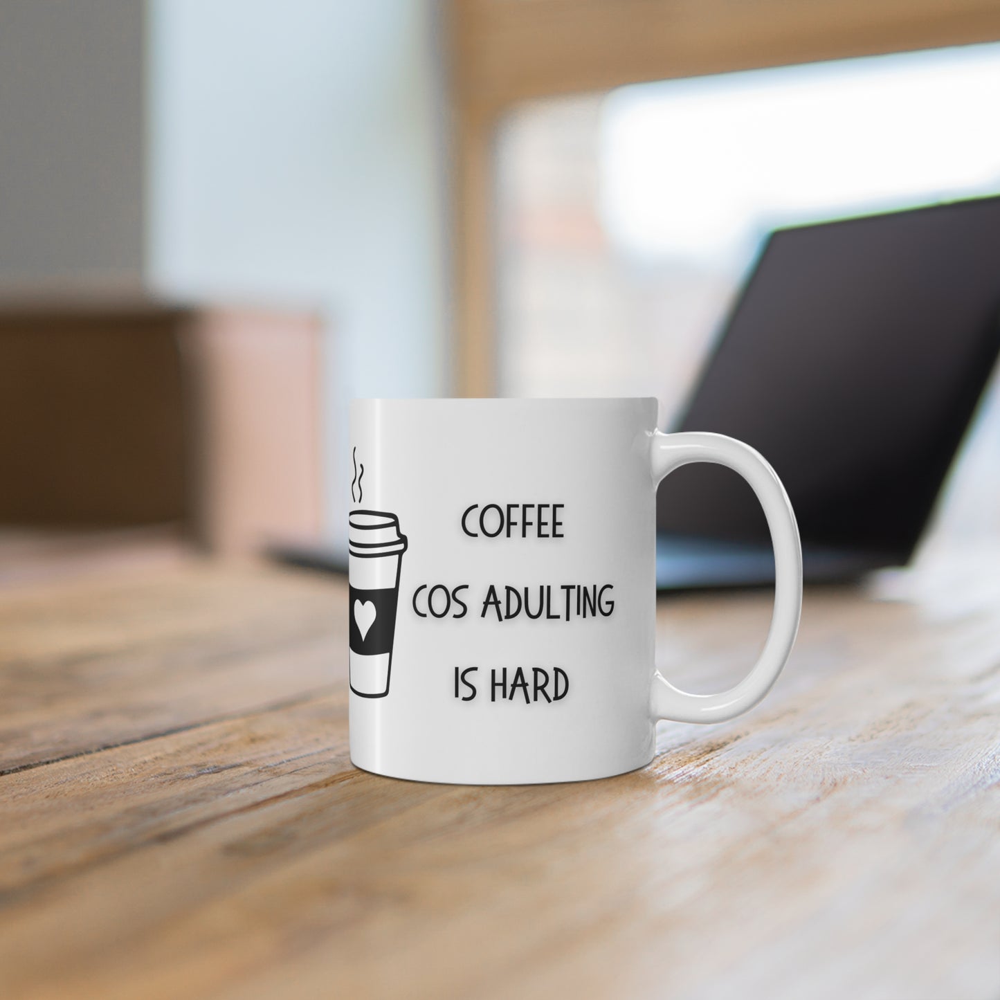 Coffee Cos Adulting Is Hard Ceramic Mug 11oz