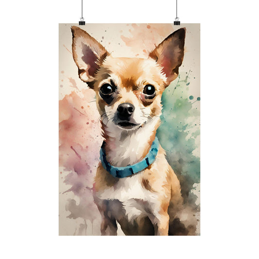 Dogs Chihuahua 03 Matte Vertical Poster