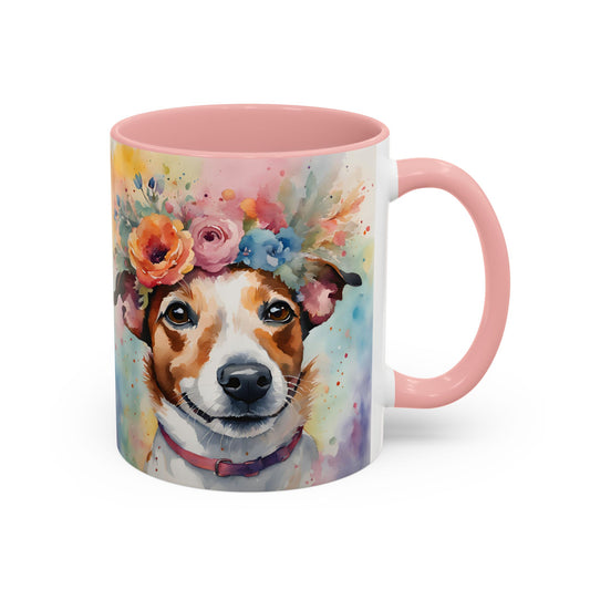Jack Russell 04 Accent Coffee Mug - Dog Lover Gift