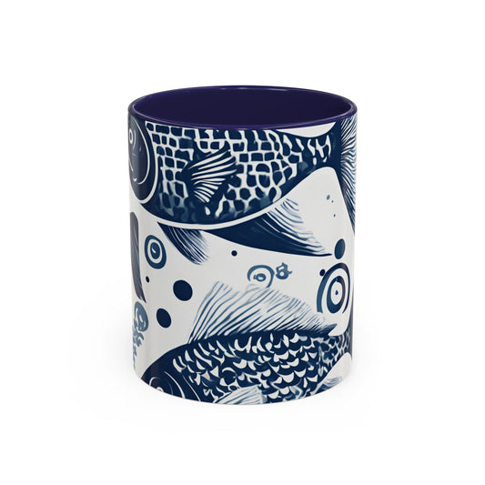 Fish 02 Accent Coffee Mug (11oz)