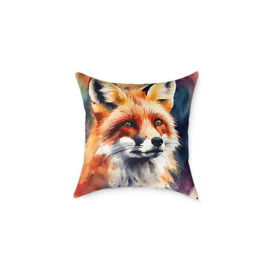 Fox 03 Poly Pillow - Natures Beauty Design