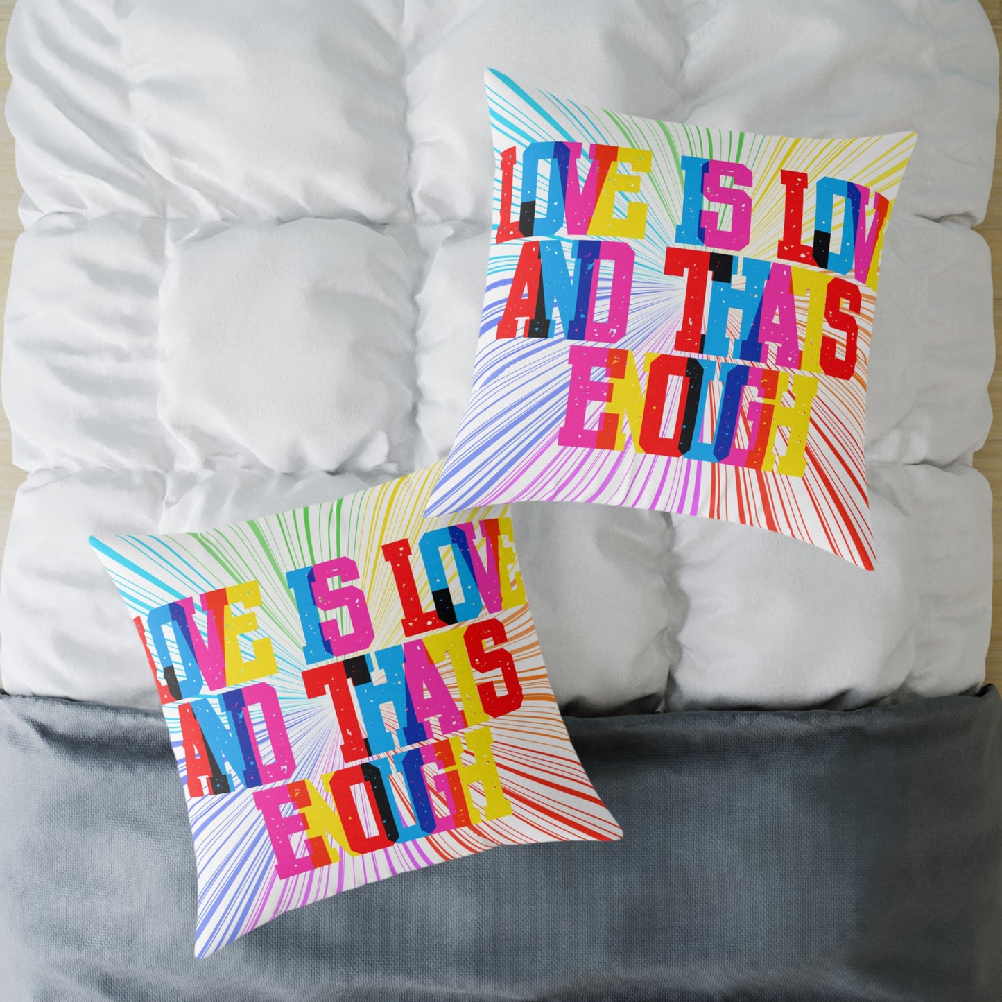 Love Is Love And That’s Enough Poly Pillow