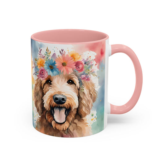 Labradoodle 03 Accent Coffee Mug - Dog Lover Gift