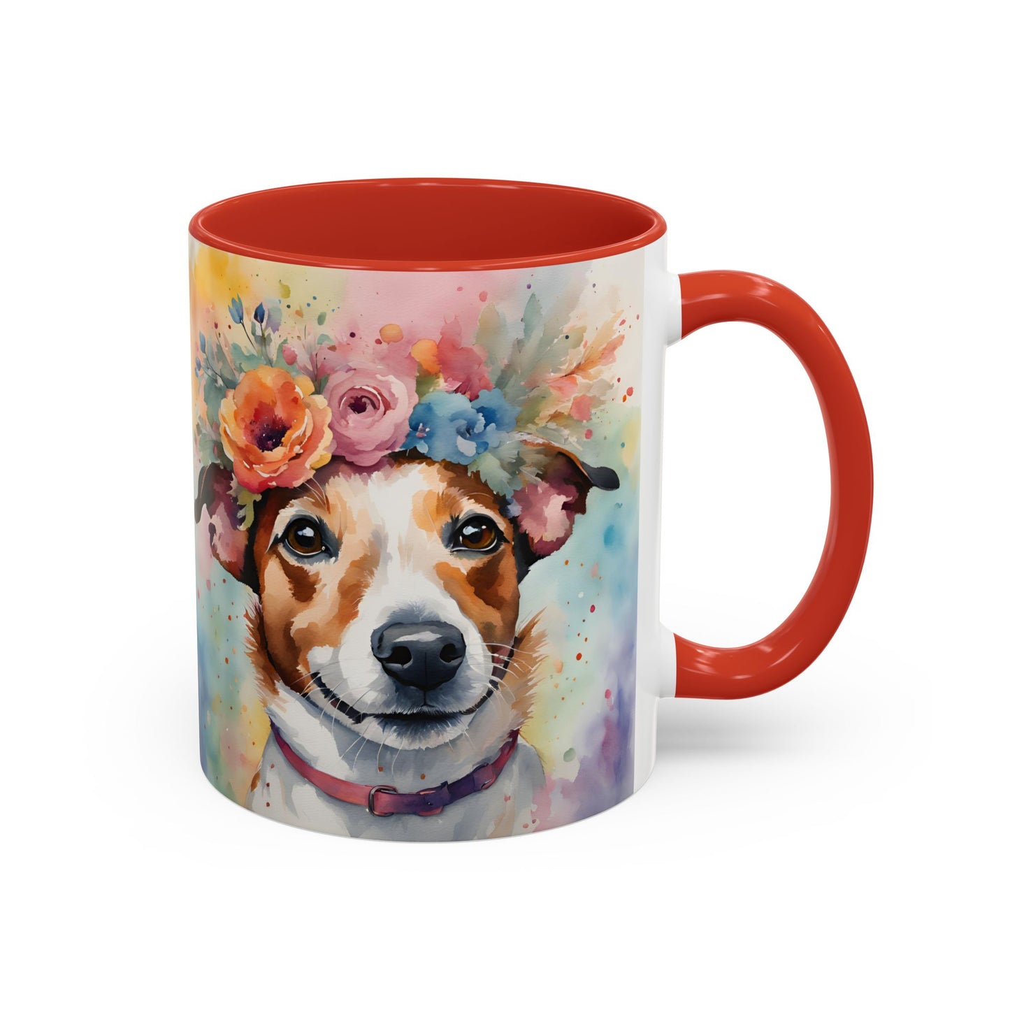 Jack Russell 04 Accent Coffee Mug - Dog Lover Gift