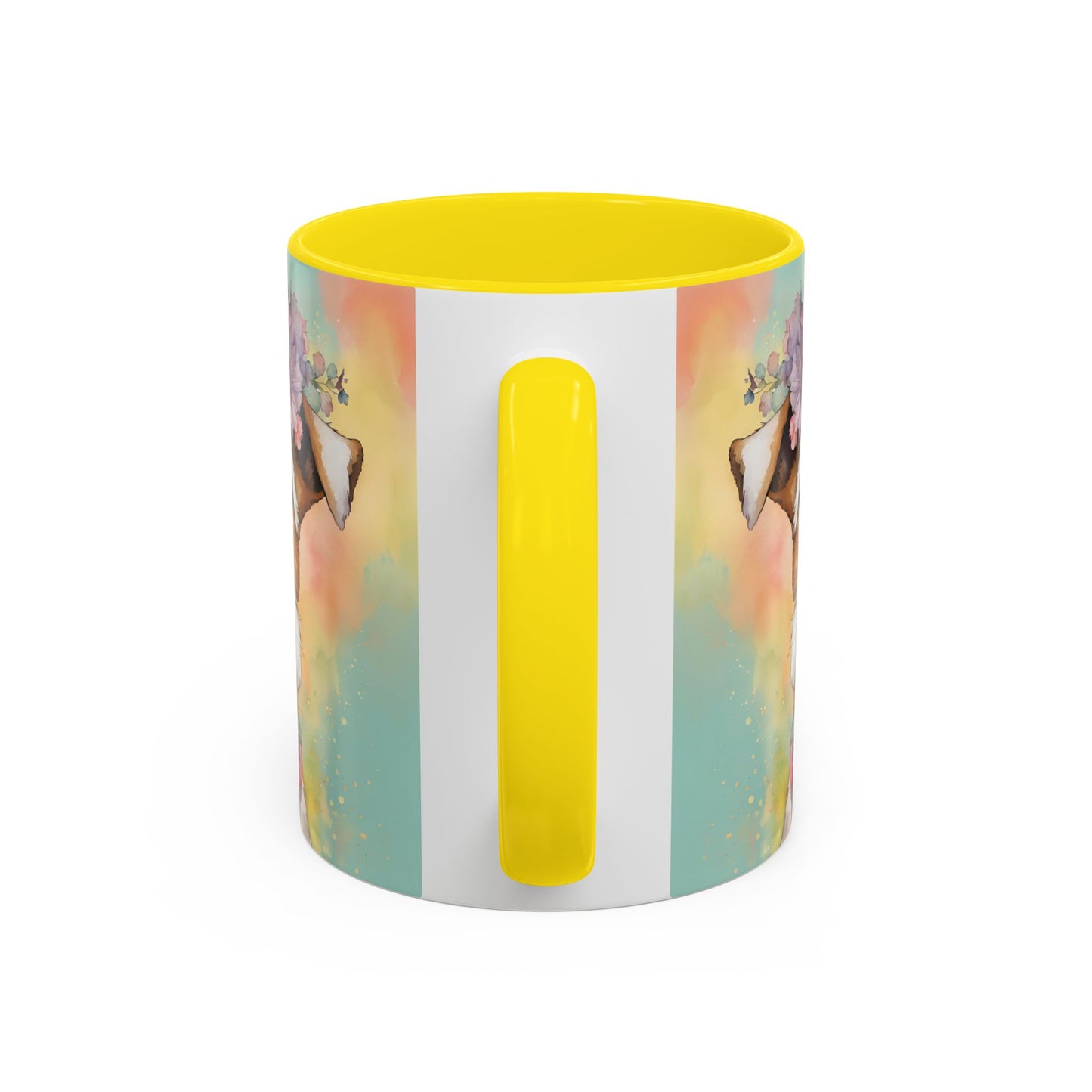 Fox Terrier 01 Accent Coffee Mug - Dog Lover Gift