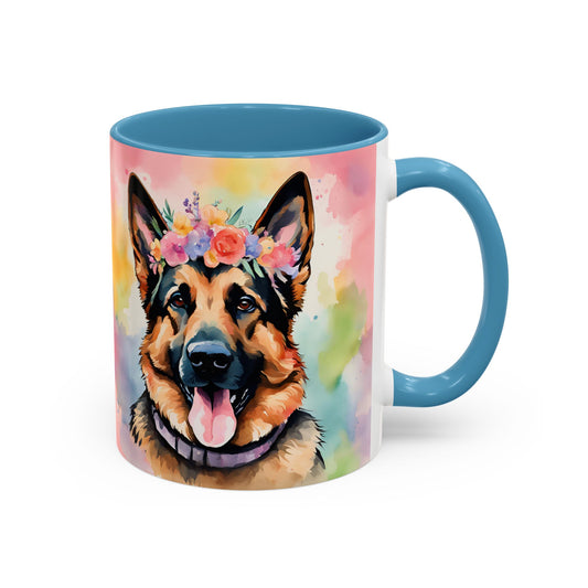 German Shepherd 01 Accent Coffee Mug - Dog Lover Gift