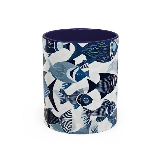 Fish 12 Accent Coffee Mug (11oz)