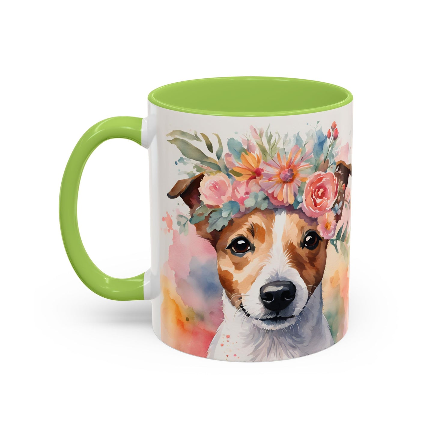 Jack Russell 01 Accent Coffee Mug - Dog Lover Gift