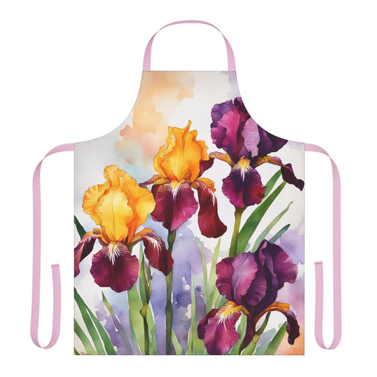 Irises 02 Apron 5-Color Straps