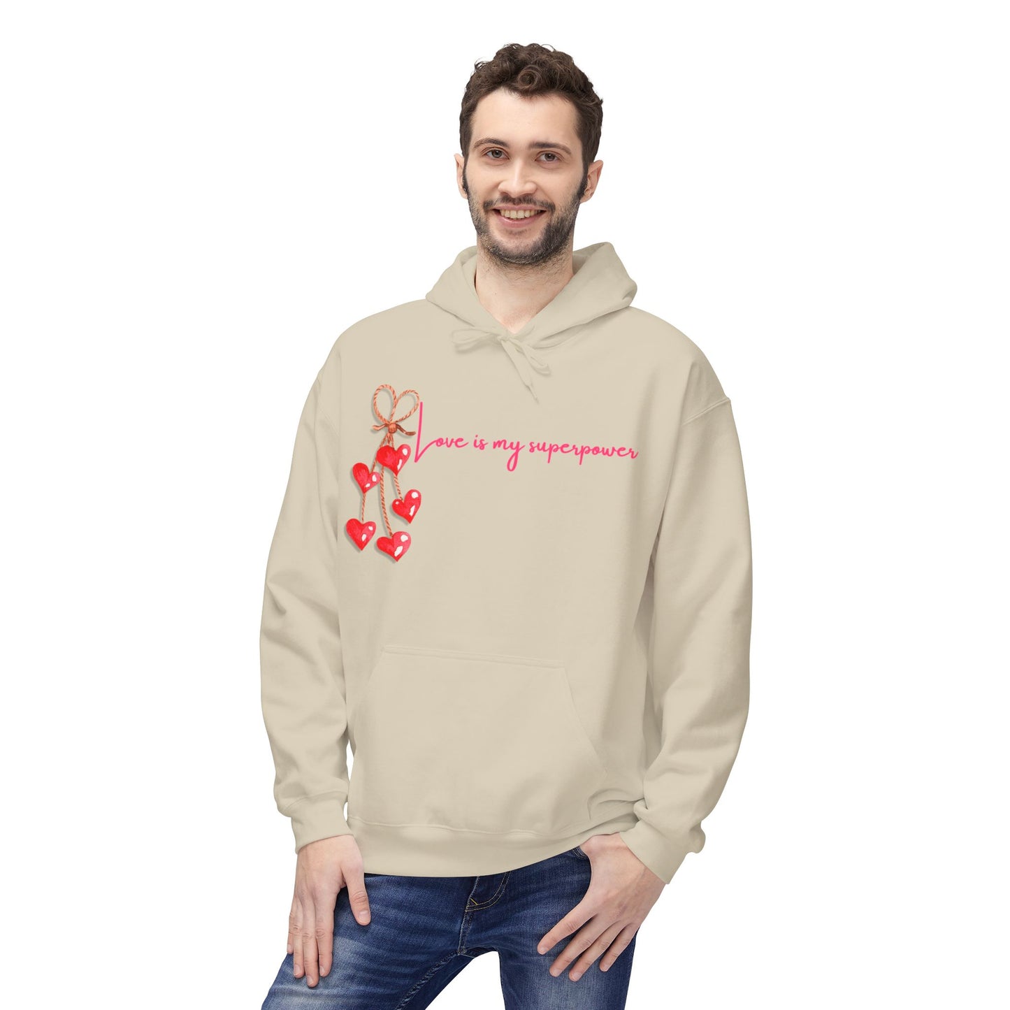 Love Is My Superpower Unisex Valentines Hoodie