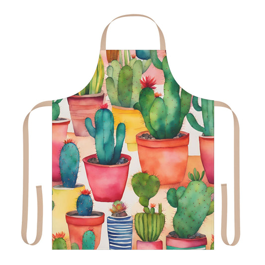 Multi Cacti 5 Adult Apron (AOP)