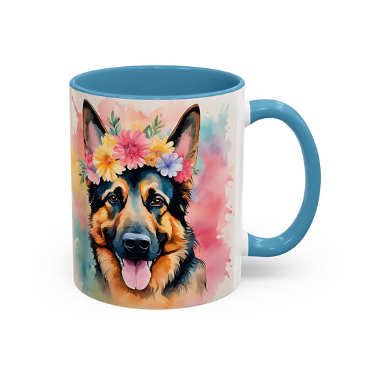German Shepherd 02 Accent Coffee Mug - Dog Lover Gift