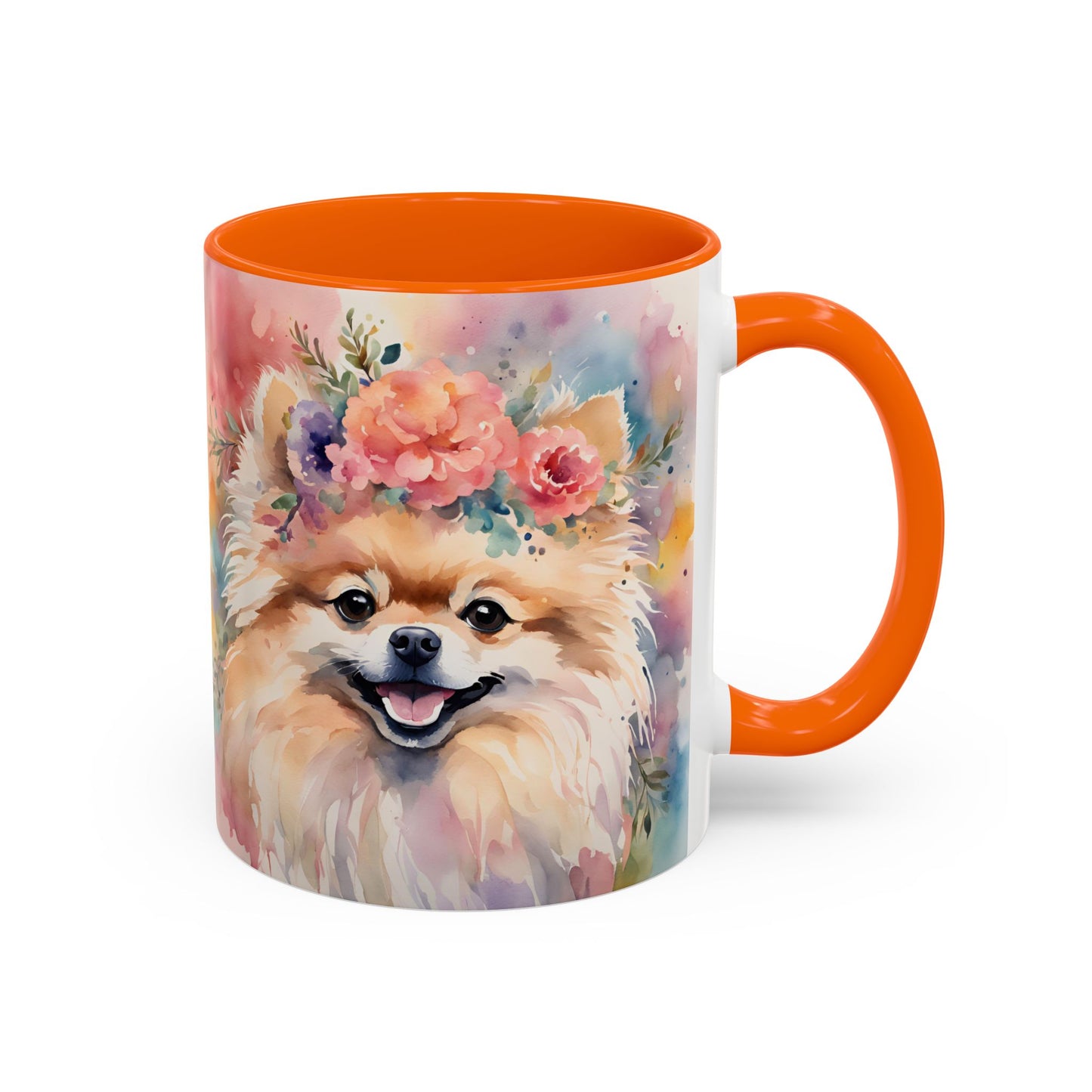Pomeranian 02 Accent Coffee Mug - Dog Lover Gift