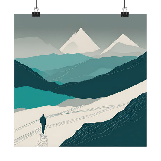 Lone Collection Walker 1 Matte Square Posters