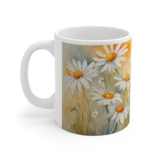 Daisies 02 Mug - Nature's Beauty Collection