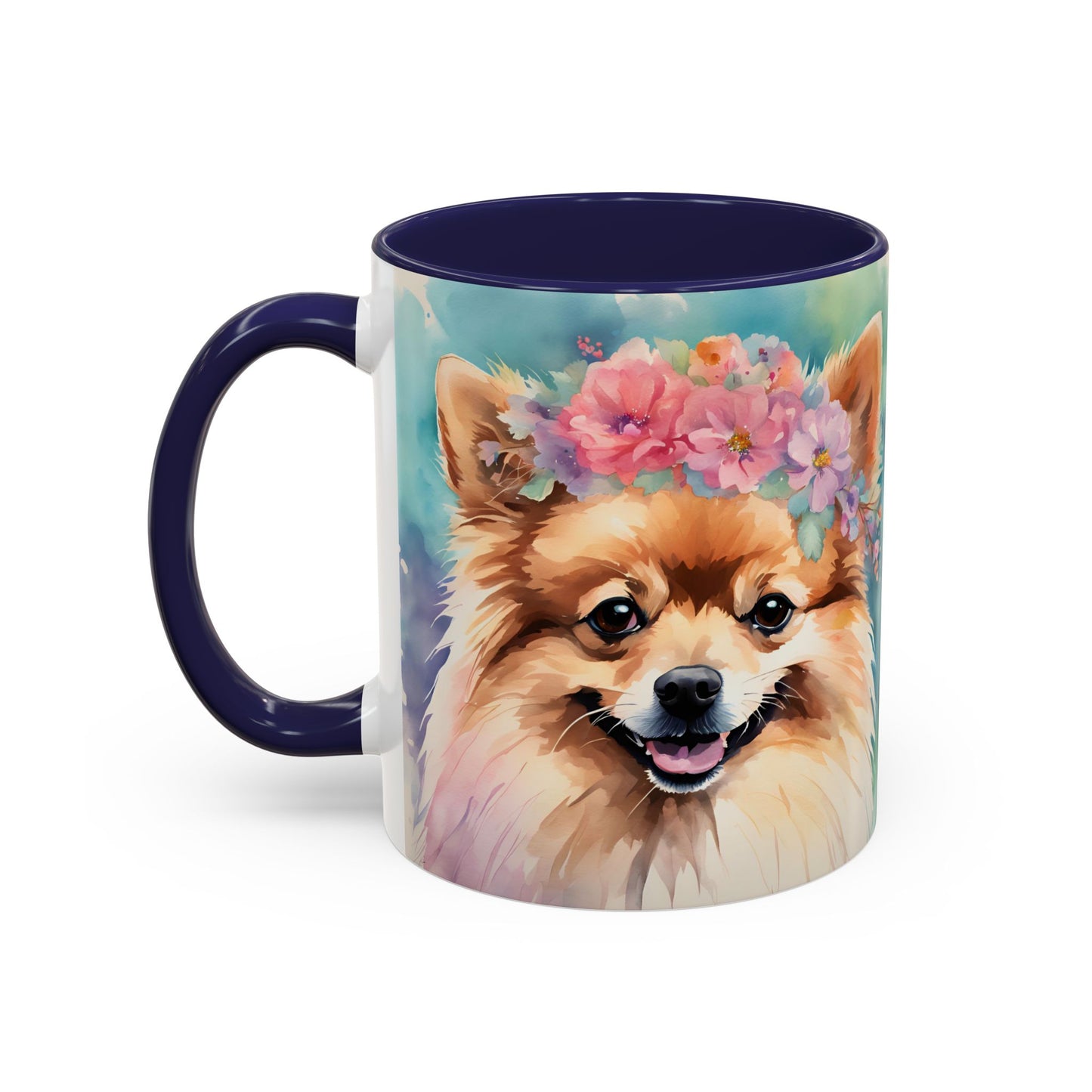 Pomeranian 03 Accent Coffee Mug - Dog Lover Gift