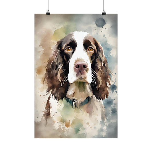 Dogs Springer Spaniel 03 Matte Vertical Poster
